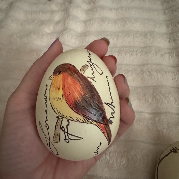 Decorative Bird and Floral Eggs - Picture 7 of 8